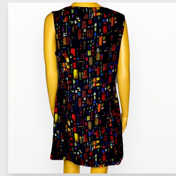 Ted Baker London Sleeveless Multicolor Dress 8 - Picture 5 of 15